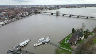 Hoog water Deventer december 2023 [upl. by Denver]