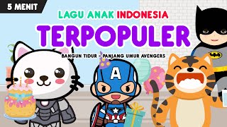 kompilasi lagu anak terpopuler  part 123  bangun tidur dan panjang umurnya edisi avengers [upl. by Uta]