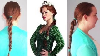 Hair Tutorial  Rope Braid ASO Princess Fiona Shrek [upl. by Aihsila]