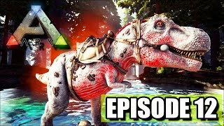 ALPHA REX TAME Ark Survival Evolved TERROR BIRD TERROR [upl. by Burr]