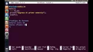 Curso Lenguaje C 4 ScanfSystemFormatos y Escapes [upl. by Asteria65]