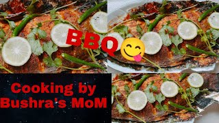 How to make Whole Koral Fish BBQ Recipe  Cooking by Bushras MoM [upl. by Hammond]