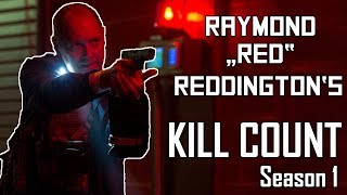 Raymond quotRedquot Reddingtons Kill Count  Season 1  The Blacklist [upl. by Arahsak]