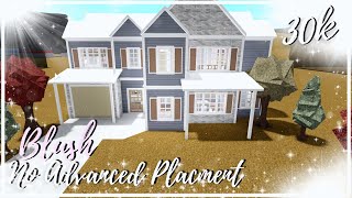 Roblox  Bloxburg 30k 2 Story Blush Family House  No advanced placing  House Build [upl. by Evars]