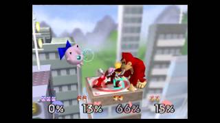 Super Smash Bros 64  Jigglypuff Vs 3 CPUs Lv9 [upl. by Hurlbut]