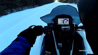 2023 Polaris XCR850 in northern Maine [upl. by Vasili]