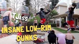 CRAZY MINI HOOP DUNKS W Tristan Jass amp ForeiignBoii [upl. by Combe]