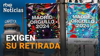 ORGULLO MADRID El AYUNTAMIENTO defiende el CARTEL sin las SIGLAS LGTBI y con POLÉMICOS SÍMBOLOS [upl. by Erodasi]