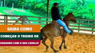 SAIBA COMO INICIAR O TREINAMENTO DE ESBARRO COM O SEU CAVALO [upl. by Notwal]