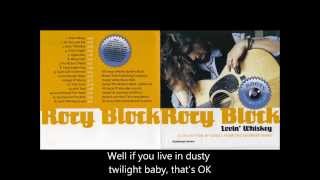 Rory Block  Lovin Whiskey with lyrics [upl. by Kassi]