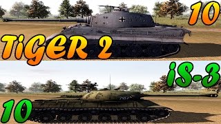 Men of War Assault Squad 2  10 IS3 vs 10 Tiger 2  Editor Scenario 43 [upl. by Meeks921]