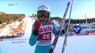 DESCOMBES SEVOIE Vincent 2305 Vikersund 142 2016 New Personal Best and National Record [upl. by Artemla879]