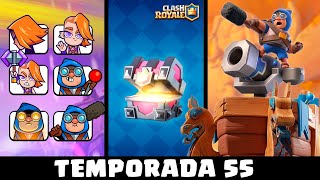 ¡NUEVA TEMPORADA 55 ¡SNEAK PEEK OFICIAL  noticias clash royale [upl. by Dallas]