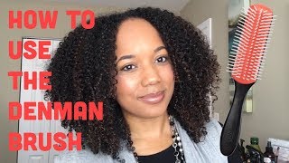 How to use the Denman Brush for Curl Definition [upl. by Ynohtnaluap]