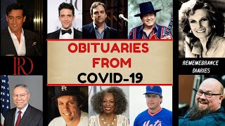 Obituaries from Covid 19  Famous celebritiespersonalities weve lost in 2019 to 2022EP1 [upl. by Bronwyn980]