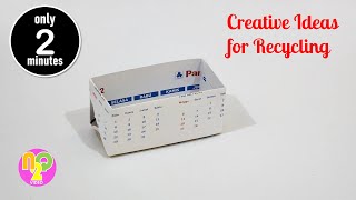 Cara Membuat Kotak dari Kalender Bekas  Ide Kreatif Barang Bekas [upl. by Tawnya]