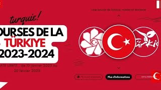 BOURSE DU GOUVERNEMENT DE TURQUIE 🇹🇷 20242025 à savoir [upl. by Tankoos725]