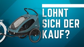 Hauck Fahrrad Anhänger ► 2 Kinder Dryk Duo inkl Deichsel Buddyrad im Test [upl. by Alhan976]