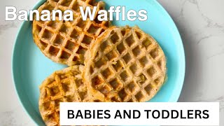 Banana Waffles for babies and toddlersHealthy Banana Waffles Recipe  White Pot [upl. by Ferdie89]