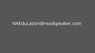 ReadSpeaker for Education [upl. by Avaria]