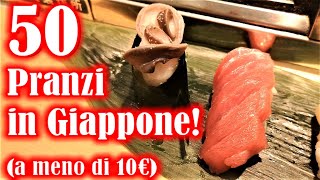 50 PRANZI in GIAPPONE a meno di 10€  Vivi Giappone [upl. by Kruter]