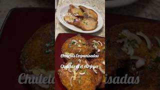 Chuletas Empanizadas y en el Airfryer shorts cortos recetas chuletas porkchops  food recipe [upl. by Iolenta192]