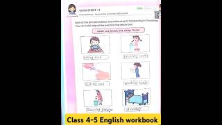 New कार्यपुस्तिका अंग्रेजी कक्षा 45  class 45 English workbook worksheet 3 shorts viral [upl. by Norrahs411]