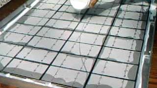 How to build a solar panel part 3 encapsulation sylgard 184 [upl. by Dranoc]