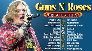 Guns N Roses Greatest Hits Songs  Slow Rock Hits Songs [upl. by Birdella651]