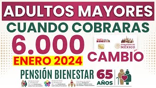 🚨PAGO ADULTOS MAYORES 2024 PENSIÓN🔔¿Cuándo y Cómo lo Cobrarás [upl. by Lillywhite]