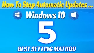 Permanently Off Windows 10 Update 🔥 Save Your Internet Data 🔥 How to Stop Windows 10 updates In 2024 [upl. by Legnalos]