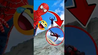 SPIDERMAN EMPUJA A VENOM DE LA MONTAÑA MÁS ALTA ⛰️ [upl. by Garratt686]