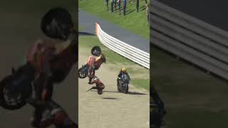 MotoGP bike accident reverse video shortsviral youtubeshorts viralvideo [upl. by Alcine]