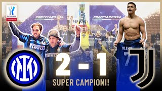 ⚽🏆⚫🔵 IL RUGGITO DEL LEONE  INTER  JUVENTUS 21 AET  LIVE REACTION HD SUPERCOPPA FRECCIAROSSA [upl. by Ahtamas]