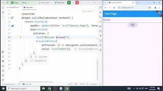 3 Flutter Widget  Elevated Button amp Navigation [upl. by Lemay]