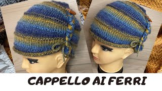 Come fare un cappello ai ferri circolari facilissimo Cappello a maglia rasata Tutorial [upl. by Marciano]