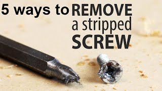 how to remove damaged stripped screws  DIY hack  broken screw extractor [upl. by Arded503]