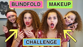 BLINDFOLDED MAKEUP CHALLENGE [upl. by Aimet]