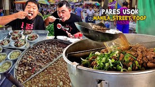 Manila Street Food  PARES USOK at Mang Larrys ISAWAN in UP Diliman and Malate Manila HD [upl. by Badr]