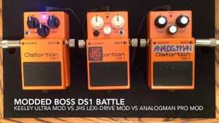 JHS  Keeley  Analogman DS1 Mod Shootout [upl. by Ecnarwal305]