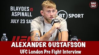 Alexander Gustafsson on Khamzat Chimaev vs Nate Diaz he’s going to go in there amp beat him up [upl. by Kletter]