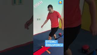 OTİZMLİ ÖZEL SPORCUM ERDEM İLE KOORDİNASYON👏🥰👍 [upl. by Aicilra]