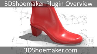 Overview of the 3DShoemaker Parametric Shoe Last and Component Design Software for Rhinoceros 3D [upl. by Akined]