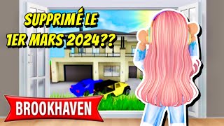 BROOKHAVEN RP VA ÊTRE SUPPRIMÉ LE 1ER MARS 2024 ON MÈNE LENQUÊTE ENSEMBLE ROBLOX [upl. by Amsa959]