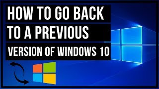 How To Go Back To A Previous Version Of Windows 10 [upl. by Thomasina]