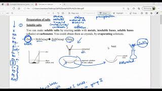 IGCSE Chemistry Salt preparation revision [upl. by Delos891]