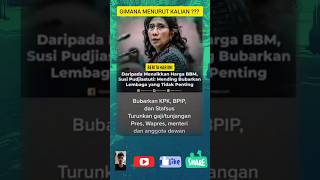 Susi puadjiastutimending bubarkan lembaga tdk pentingsusipujiastuti beritaterkiniberandashort [upl. by Wertz]