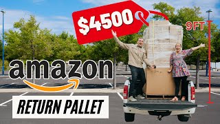 Our BIGGEST Amazon Returns Pallet Ever  Unboxing 4500 in MYSTERY Items [upl. by Daren]