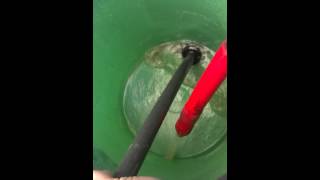 Cleaning out the heater coil on a pressure washer [upl. by Tterraj681]