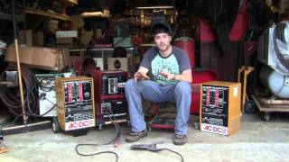 Demo of 3 Century ACDC Arc Welders and Powr Kraft Stick Welding Machines 00023 [upl. by Nnoryt]